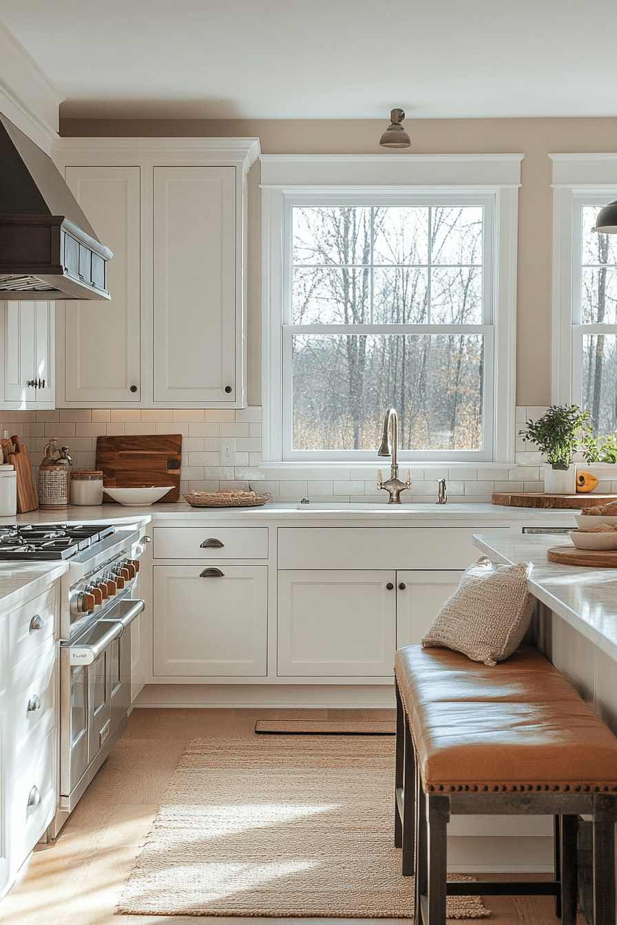 29 Antique White Kitchen Cabinets That Turn Kitchens into Happy Spaces antique home decor ideas