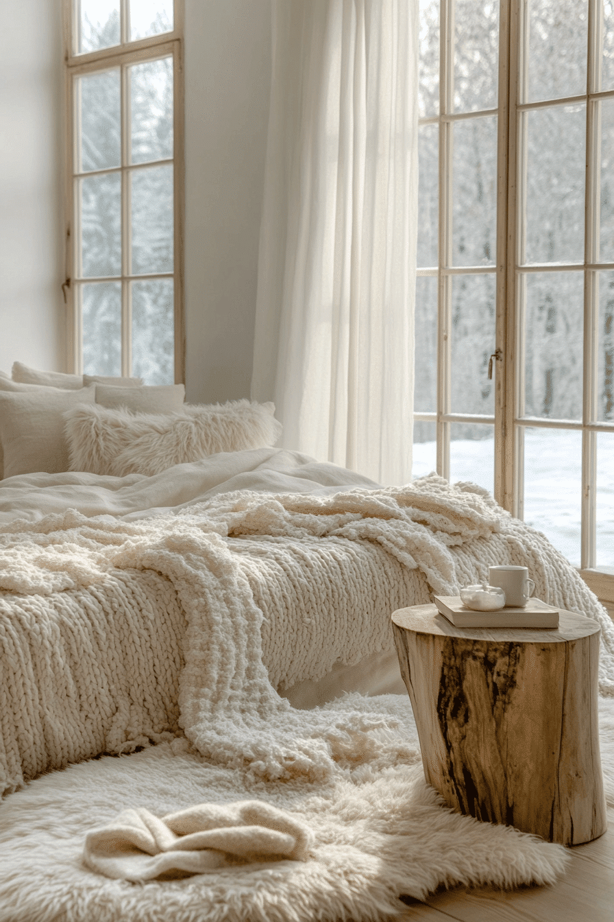 29 Cozy Winter Aesthetic Ideas for Soft Comfort Filled Days boy and girl shared bedroom