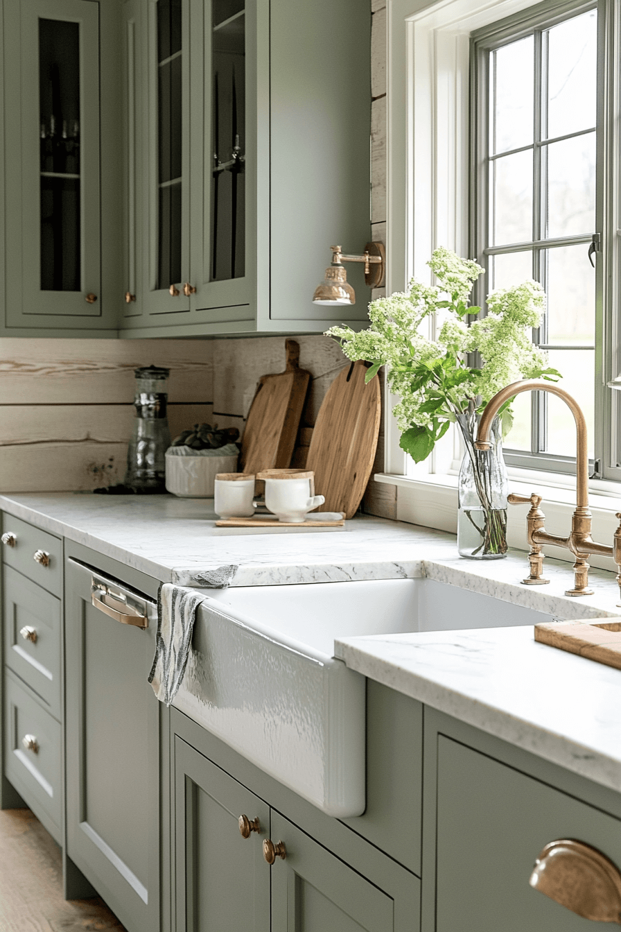 29 Sage Green Kitchen Cabinets That Brighten Everyday Living boy and girl shared bedroom