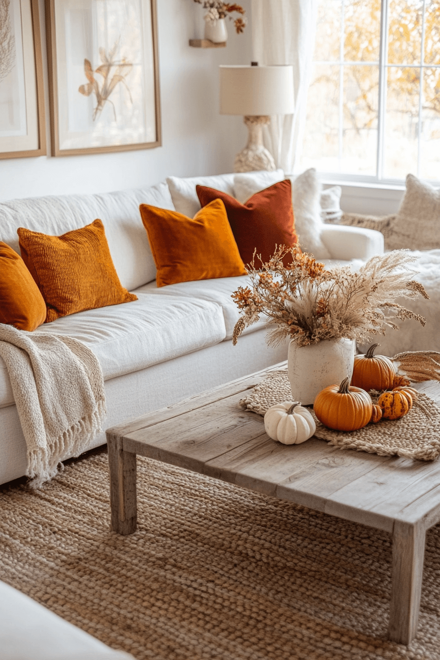 fall living room decor
