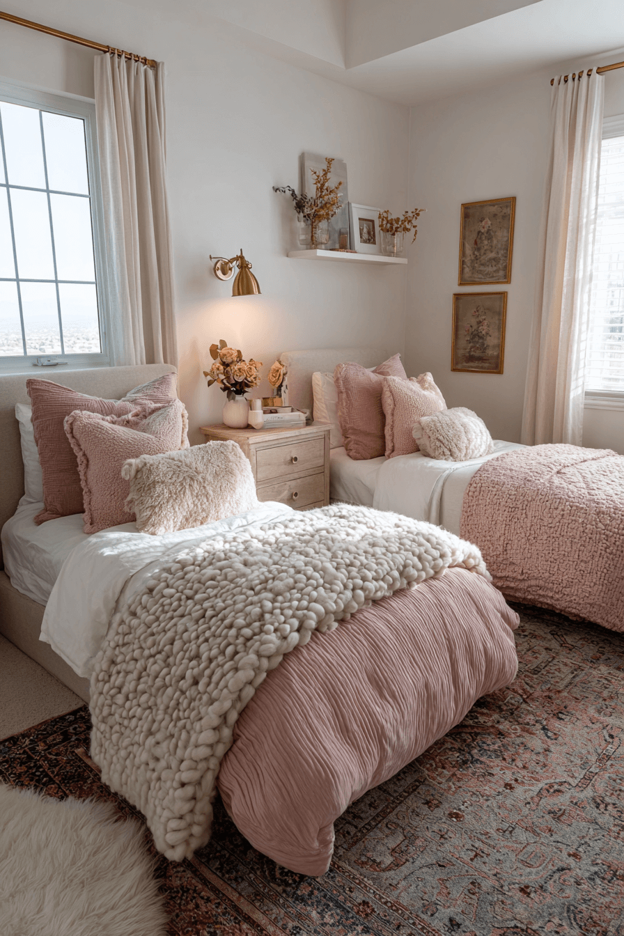 boy and girl shared bedroom