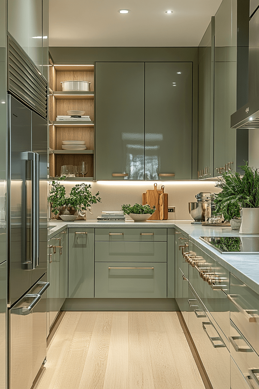 29 Sage Green Kitchen Cabinets That Brighten Everyday Living boy and girl shared bedroom