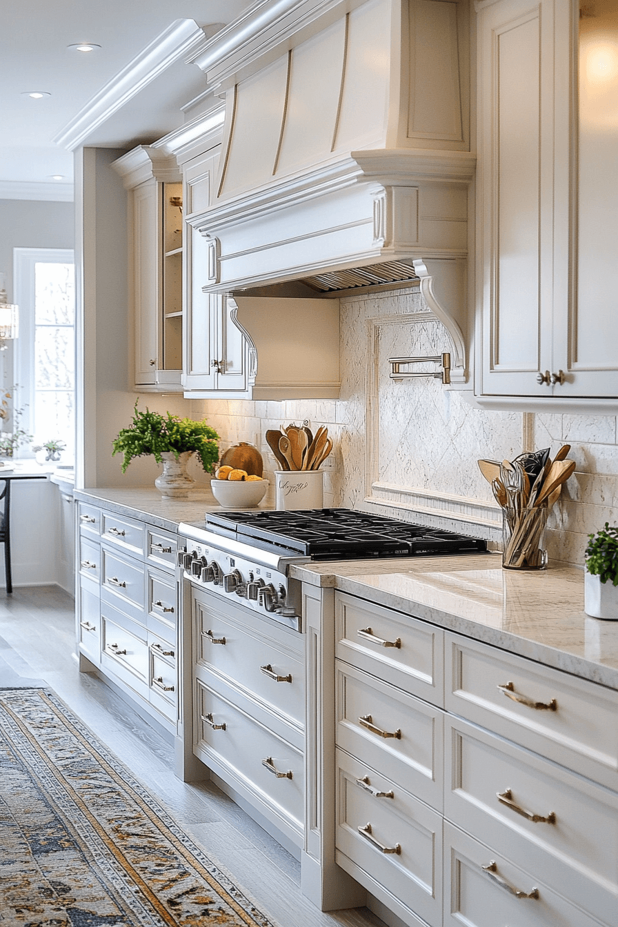 29 Antique White Kitchen Cabinets That Turn Kitchens into Happy Spaces antique home decor ideas