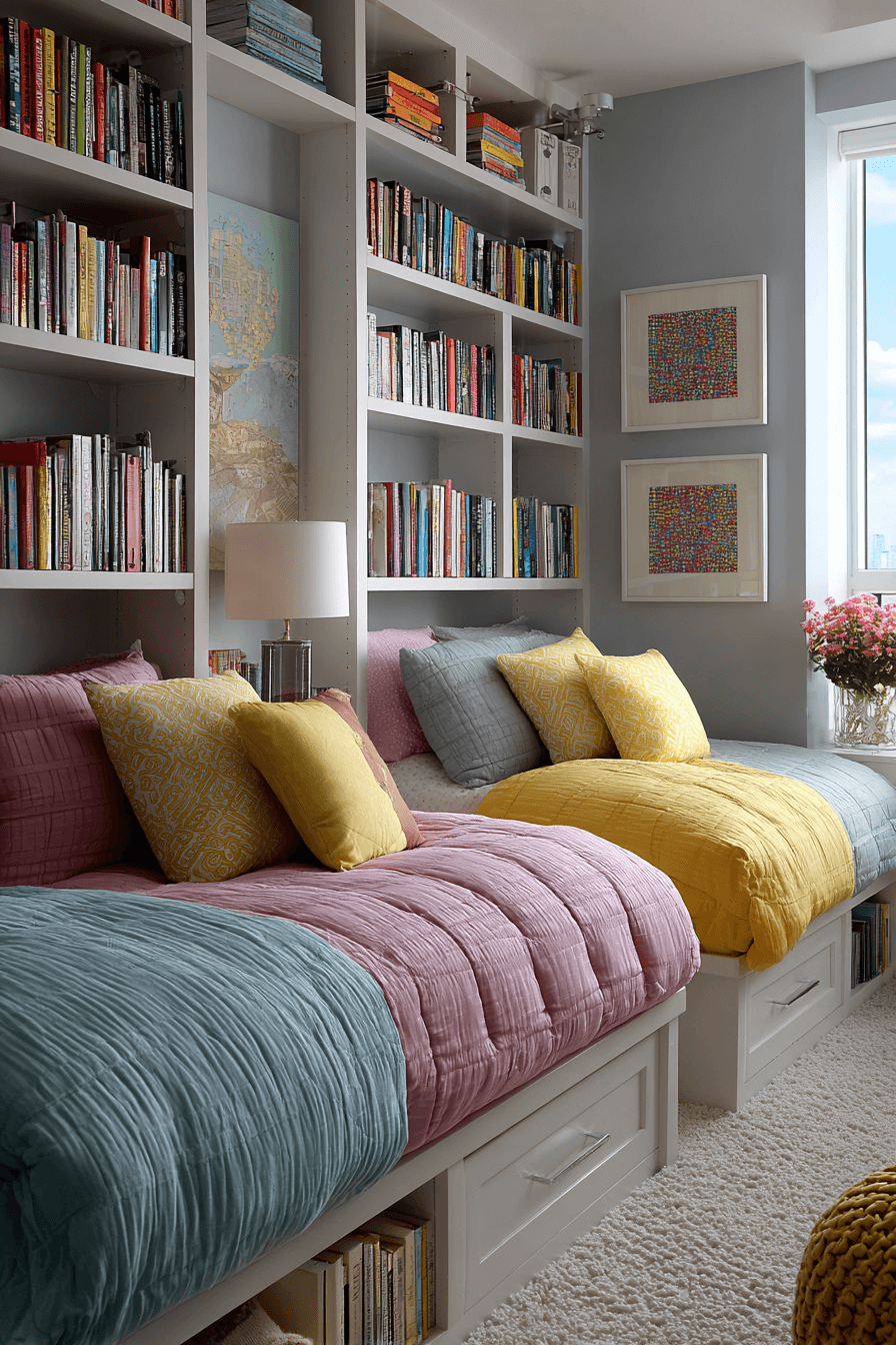 boy and girl shared bedroom