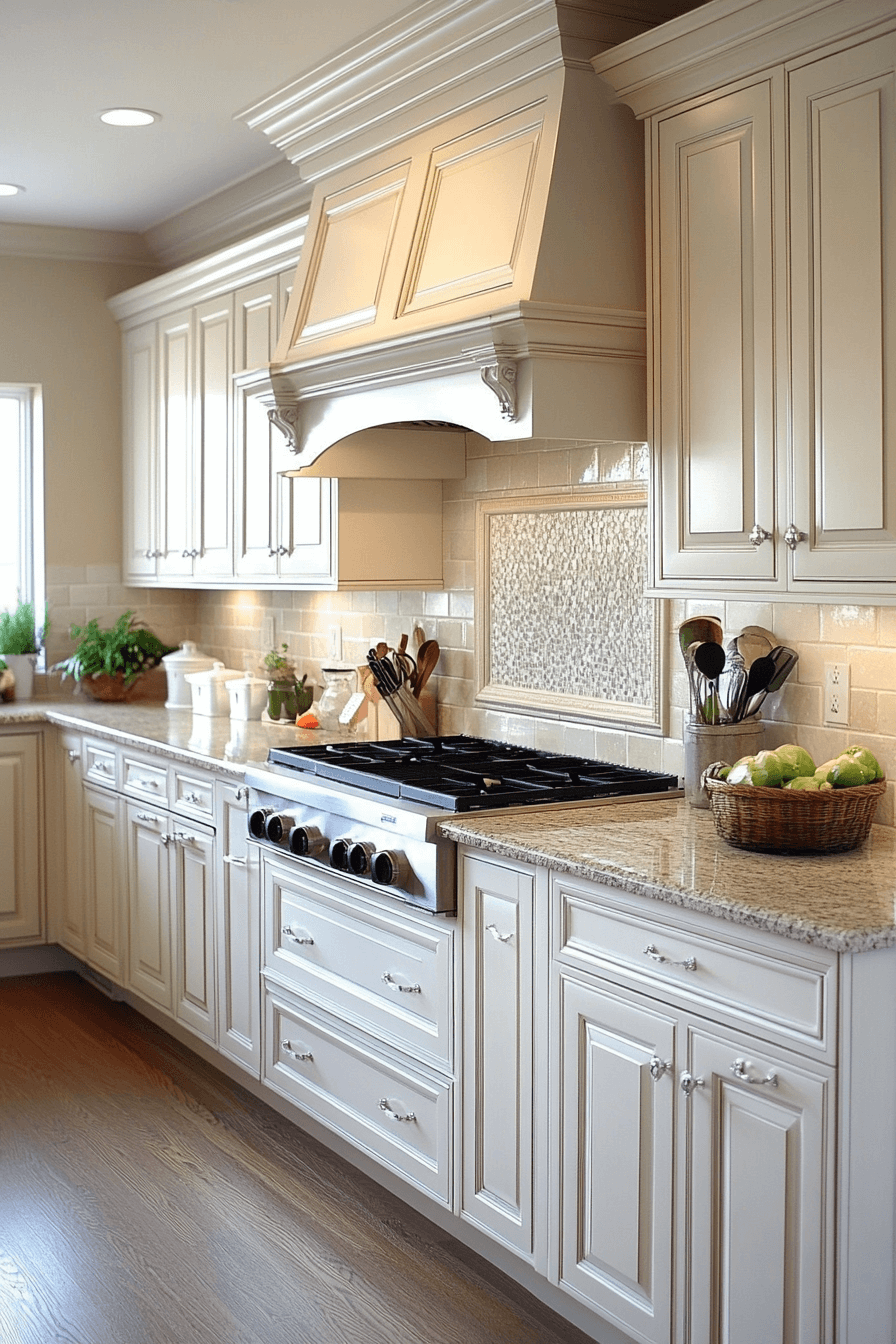 29 Antique White Kitchen Cabinets That Turn Kitchens into Happy Spaces antique home decor ideas
