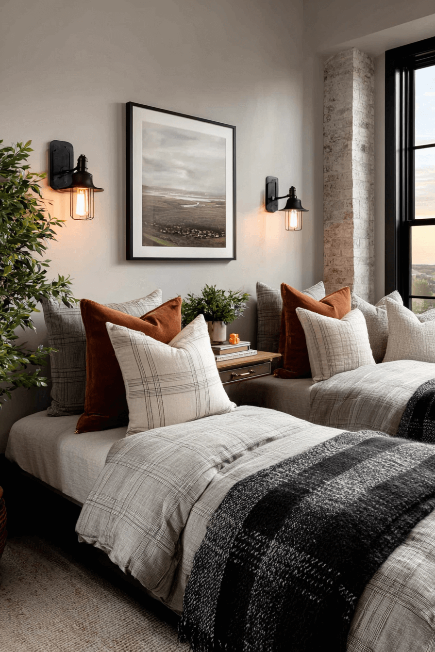 boy and girl shared bedroom