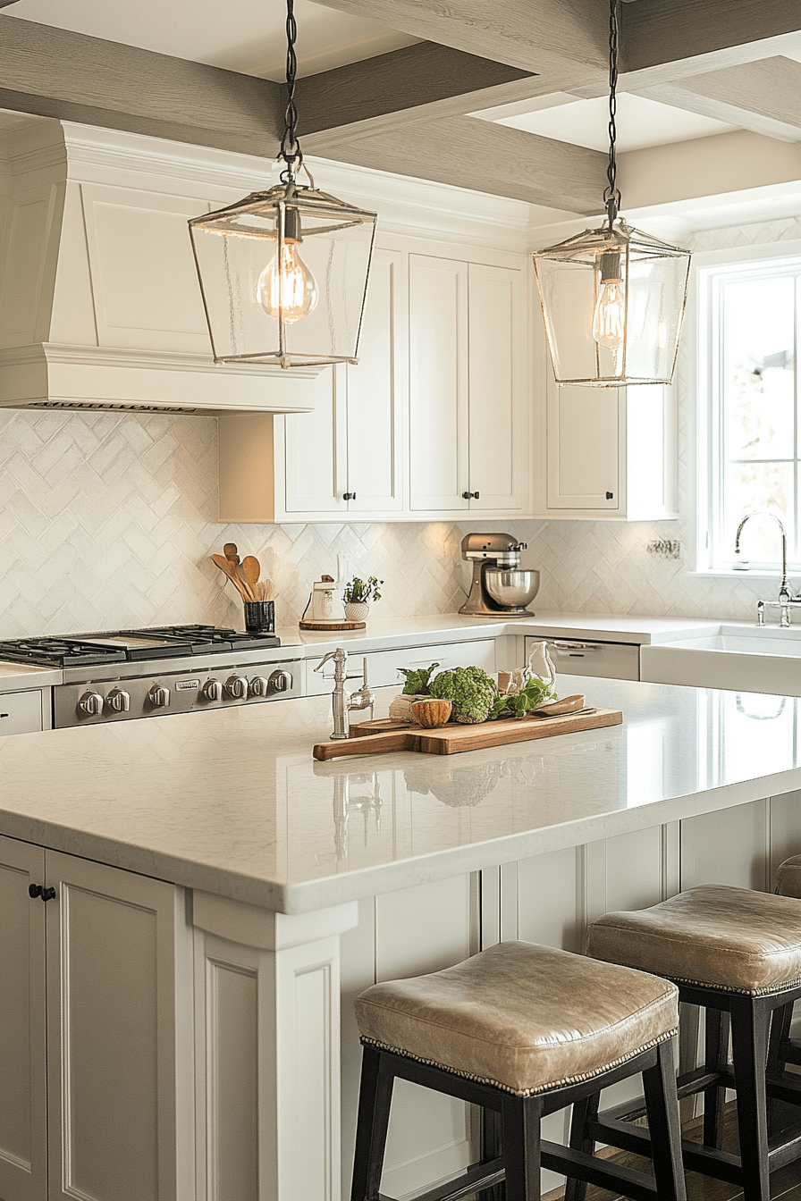 29 Antique White Kitchen Cabinets That Turn Kitchens into Happy Spaces antique home decor ideas
