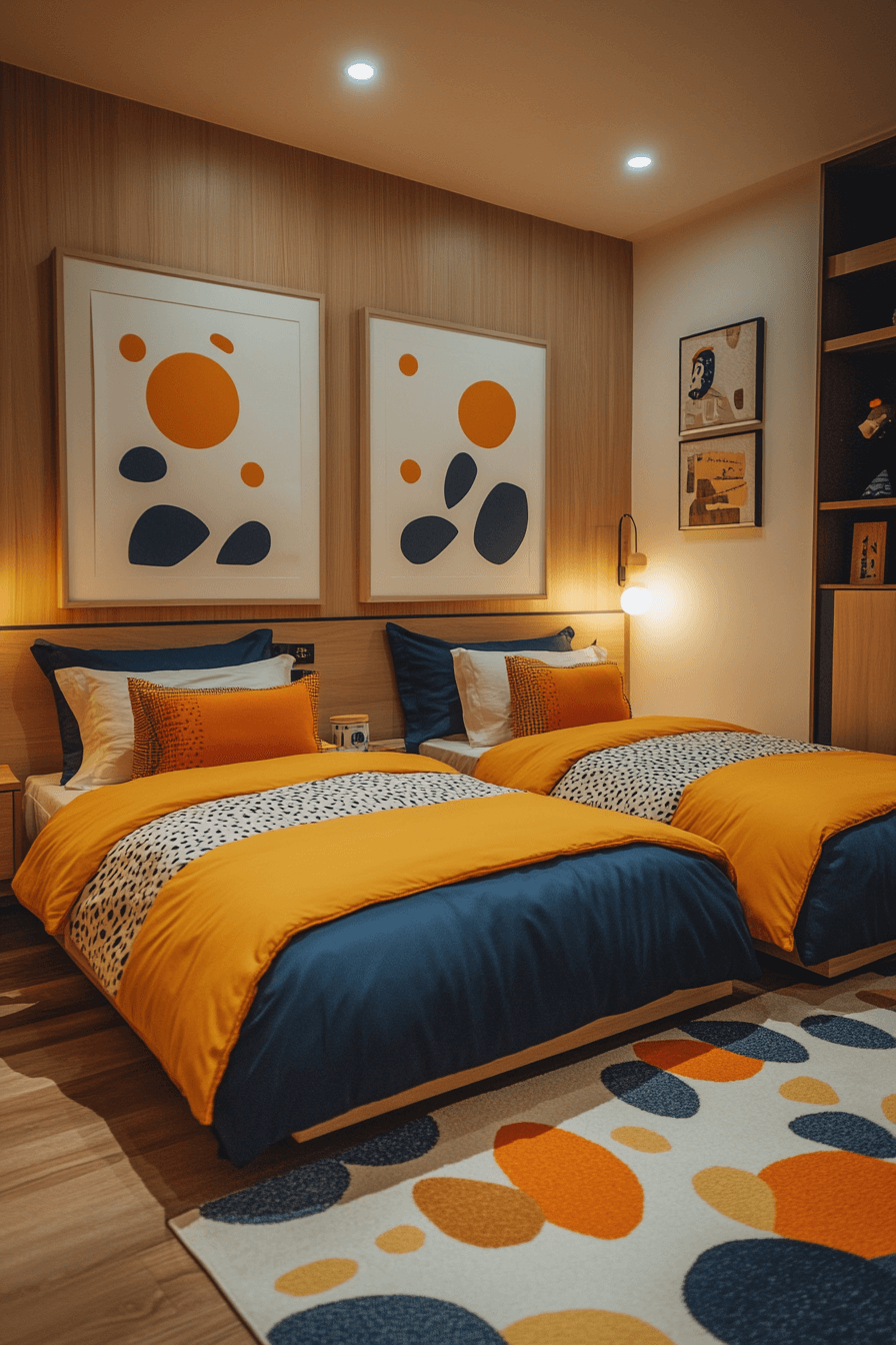 boy and girl shared bedroom