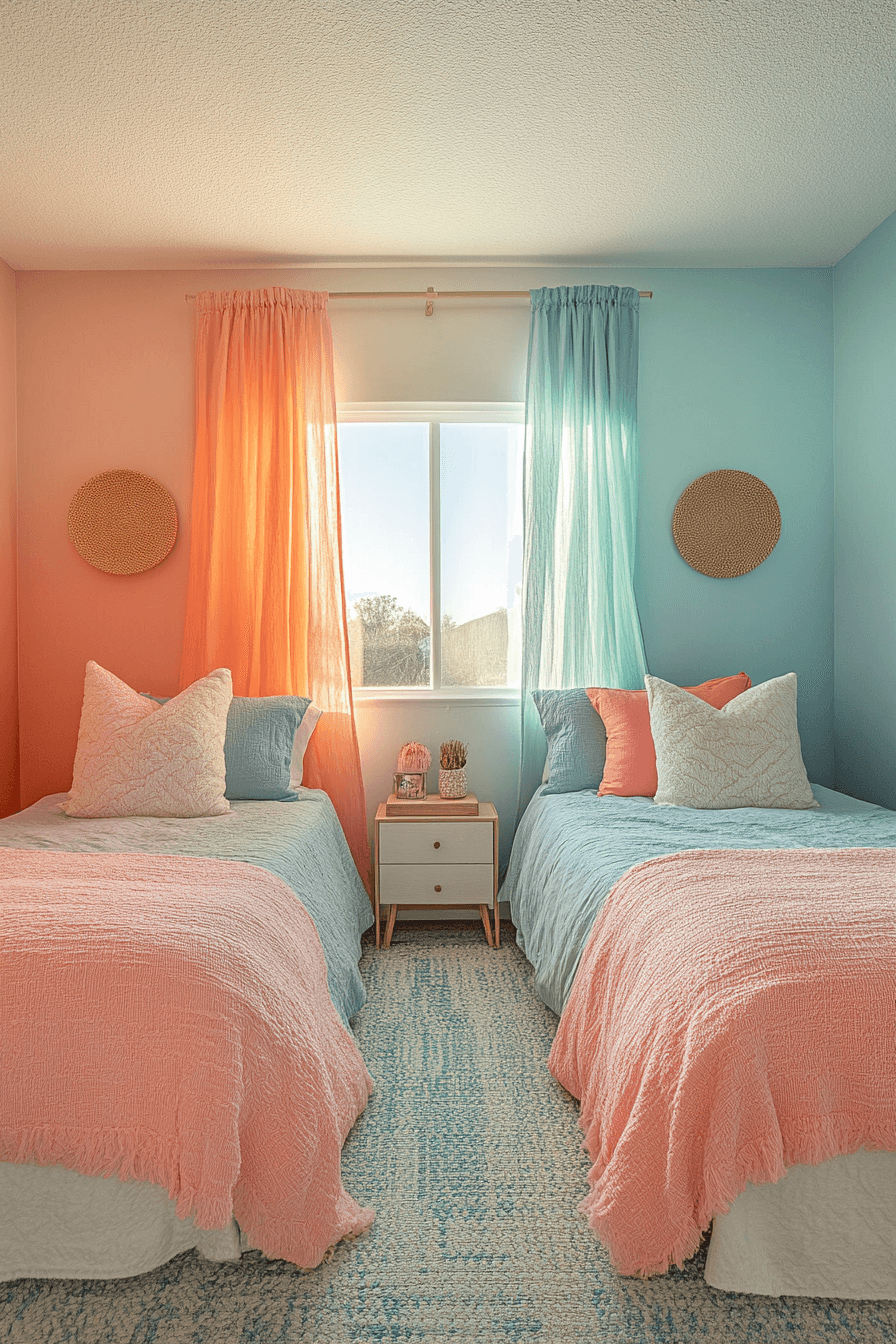 boy and girl shared bedroom