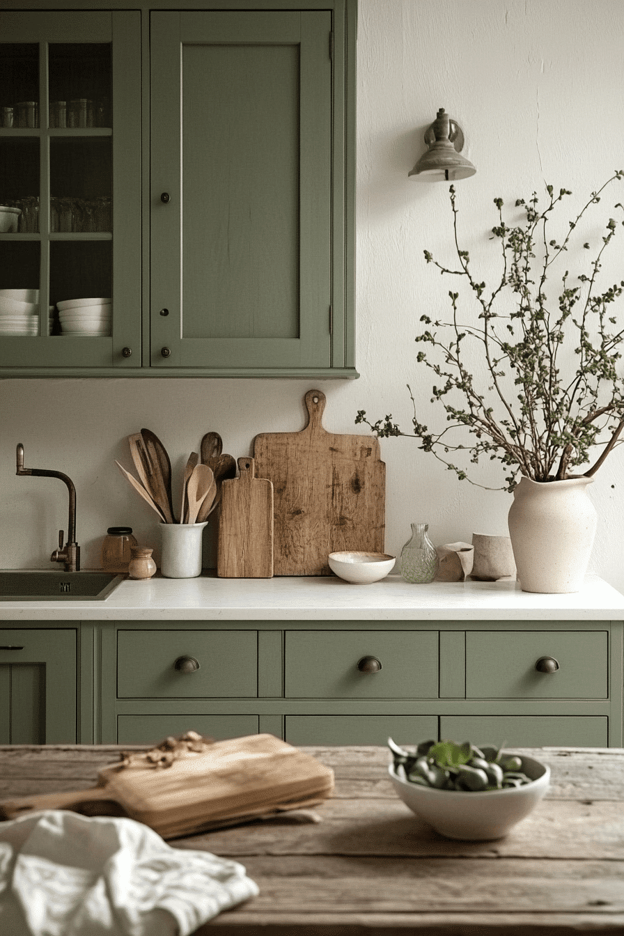 29 Sage Green Kitchen Cabinets That Brighten Everyday Living boy and girl shared bedroom