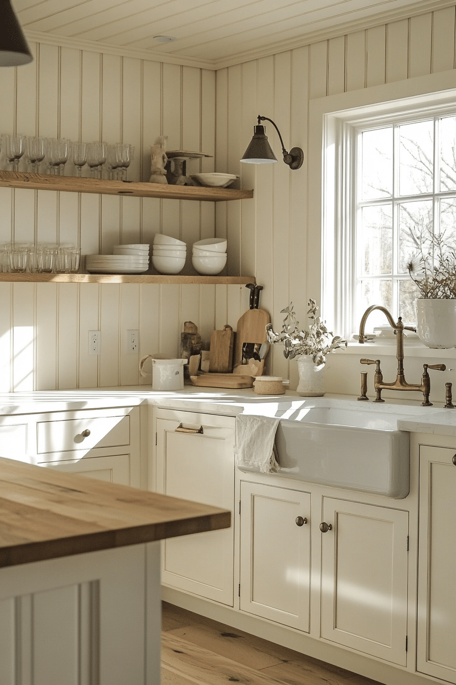 29 Antique White Kitchen Cabinets That Turn Kitchens into Happy Spaces antique home decor ideas