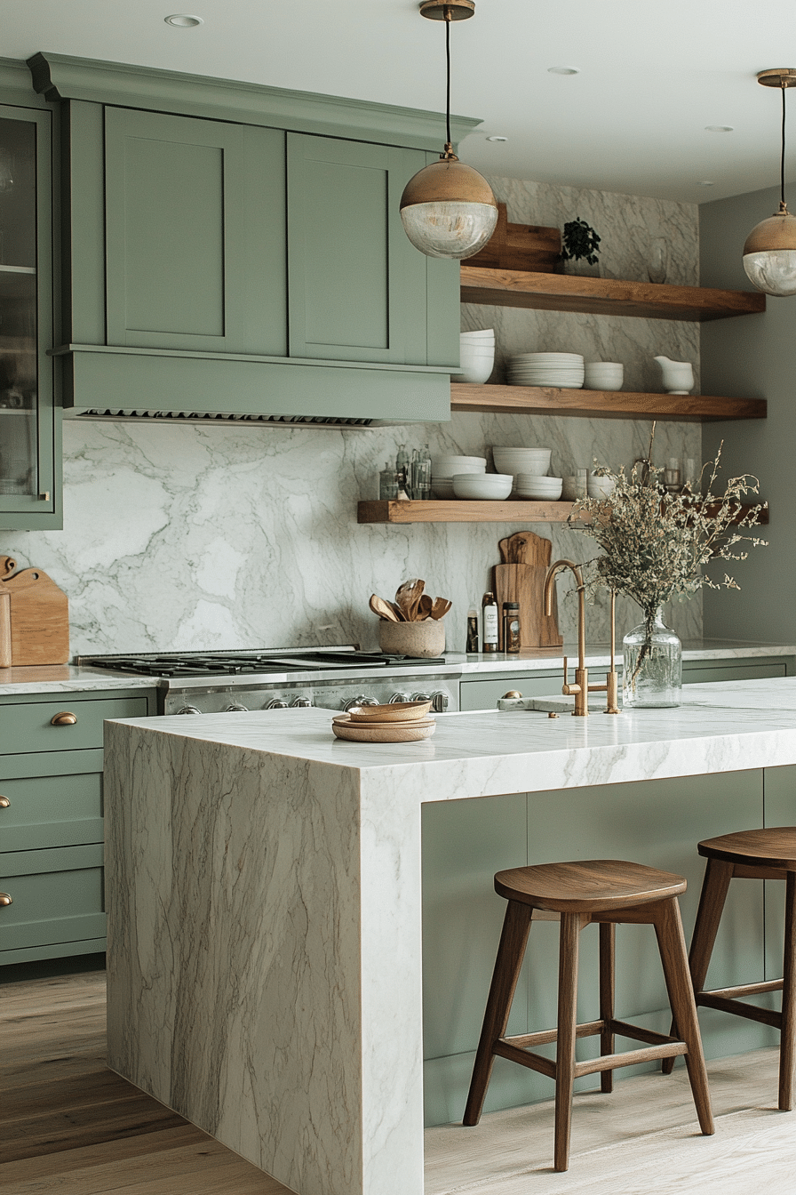 29 Sage Green Kitchen Cabinets That Brighten Everyday Living boy and girl shared bedroom