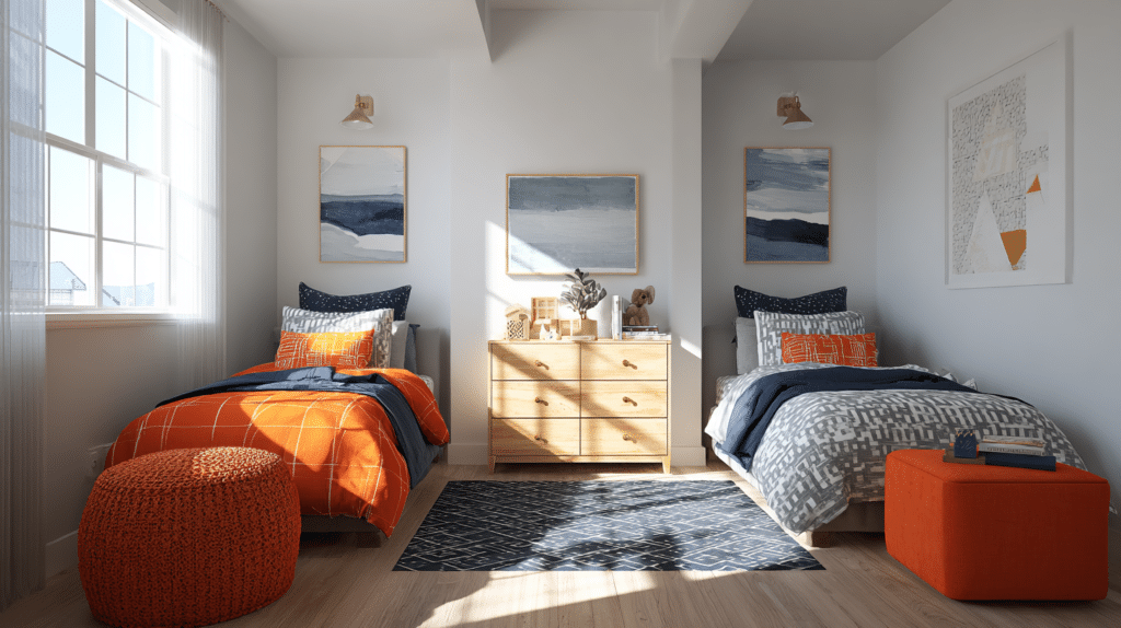 boy and girl shared bedroom