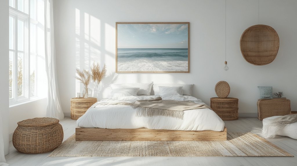 modern coastal bedroom