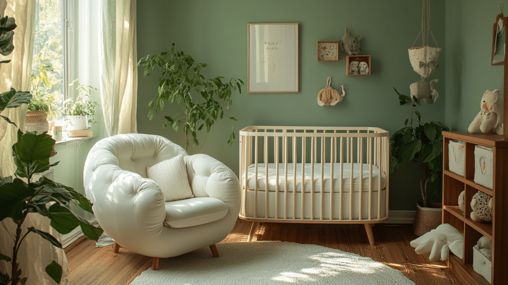 sage green nursery