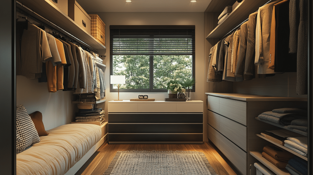 small walk in closet ideas