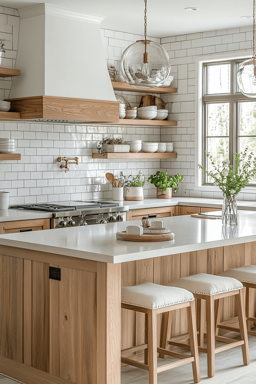 farmhouse kitchen backsplash