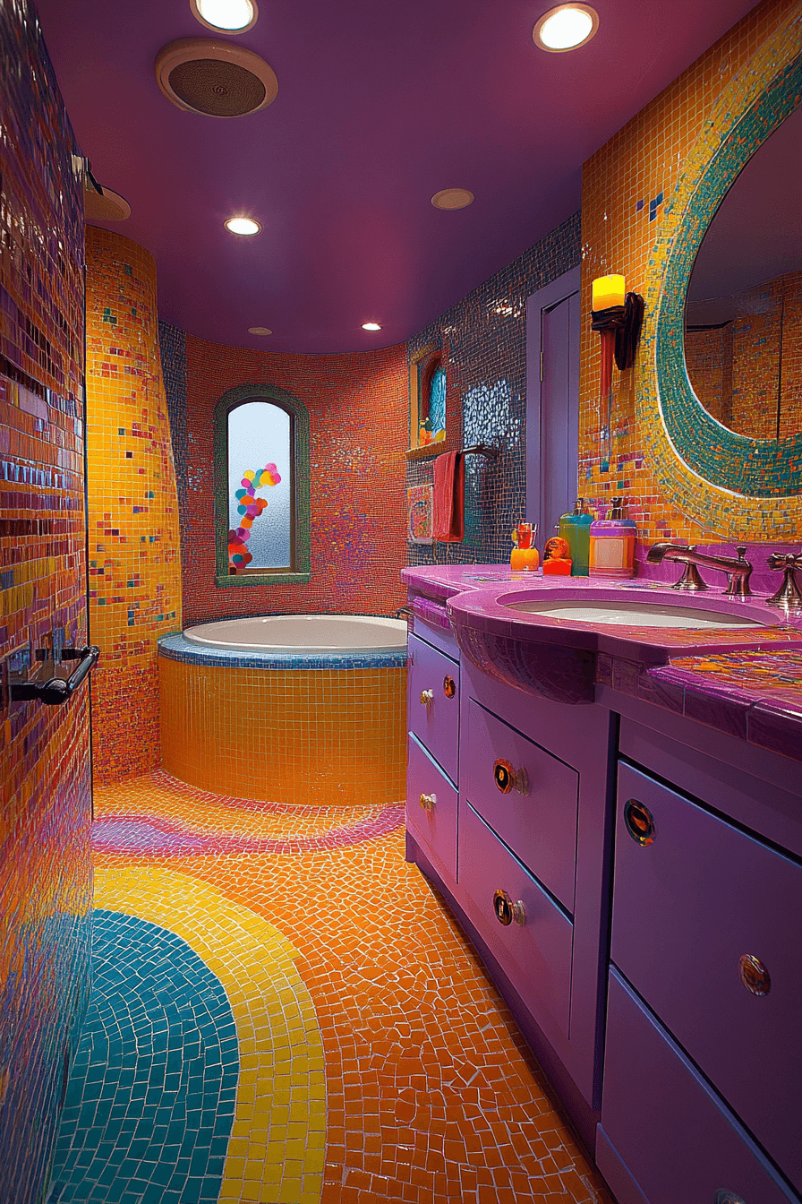 dopamine decor bathroom