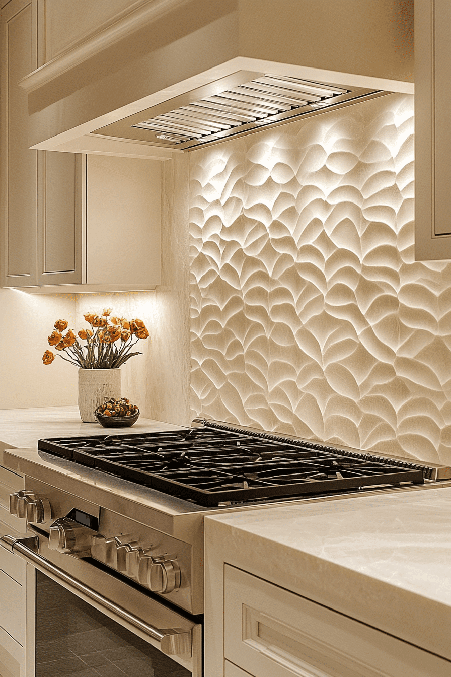 marble backsplash kitchen