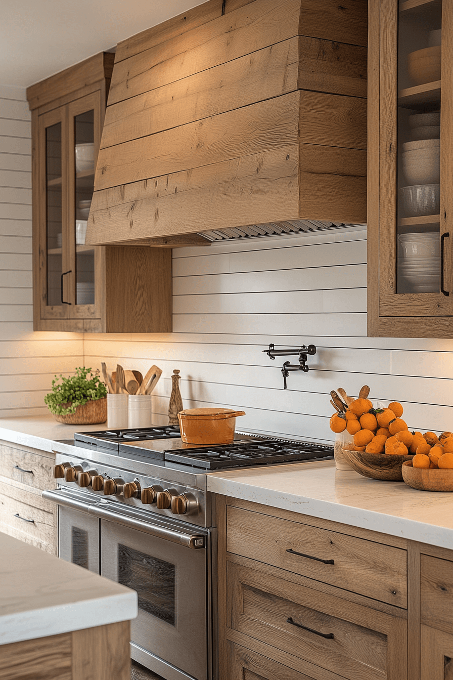 shiplap backsplash kitchen