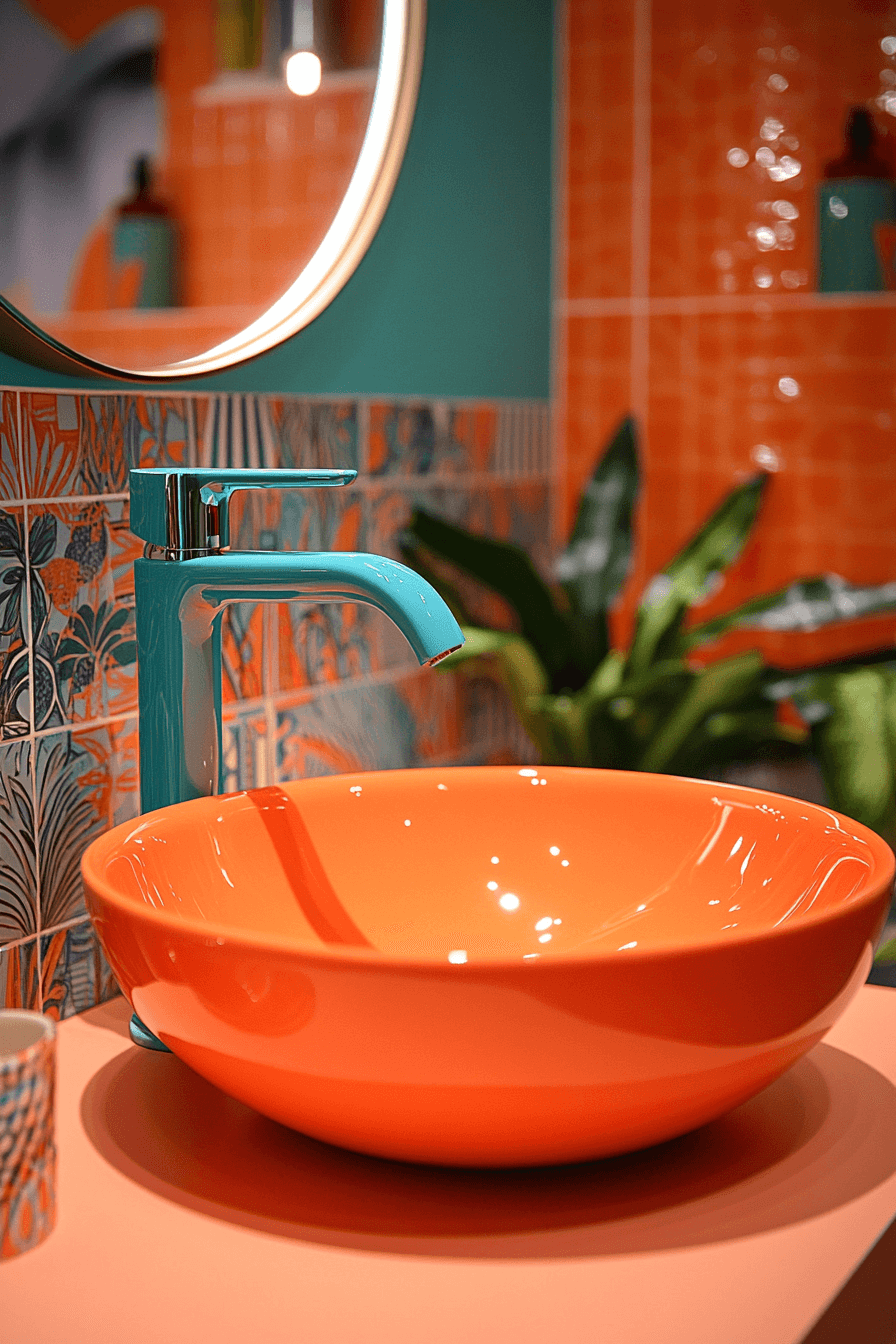 dopamine decor bathroom