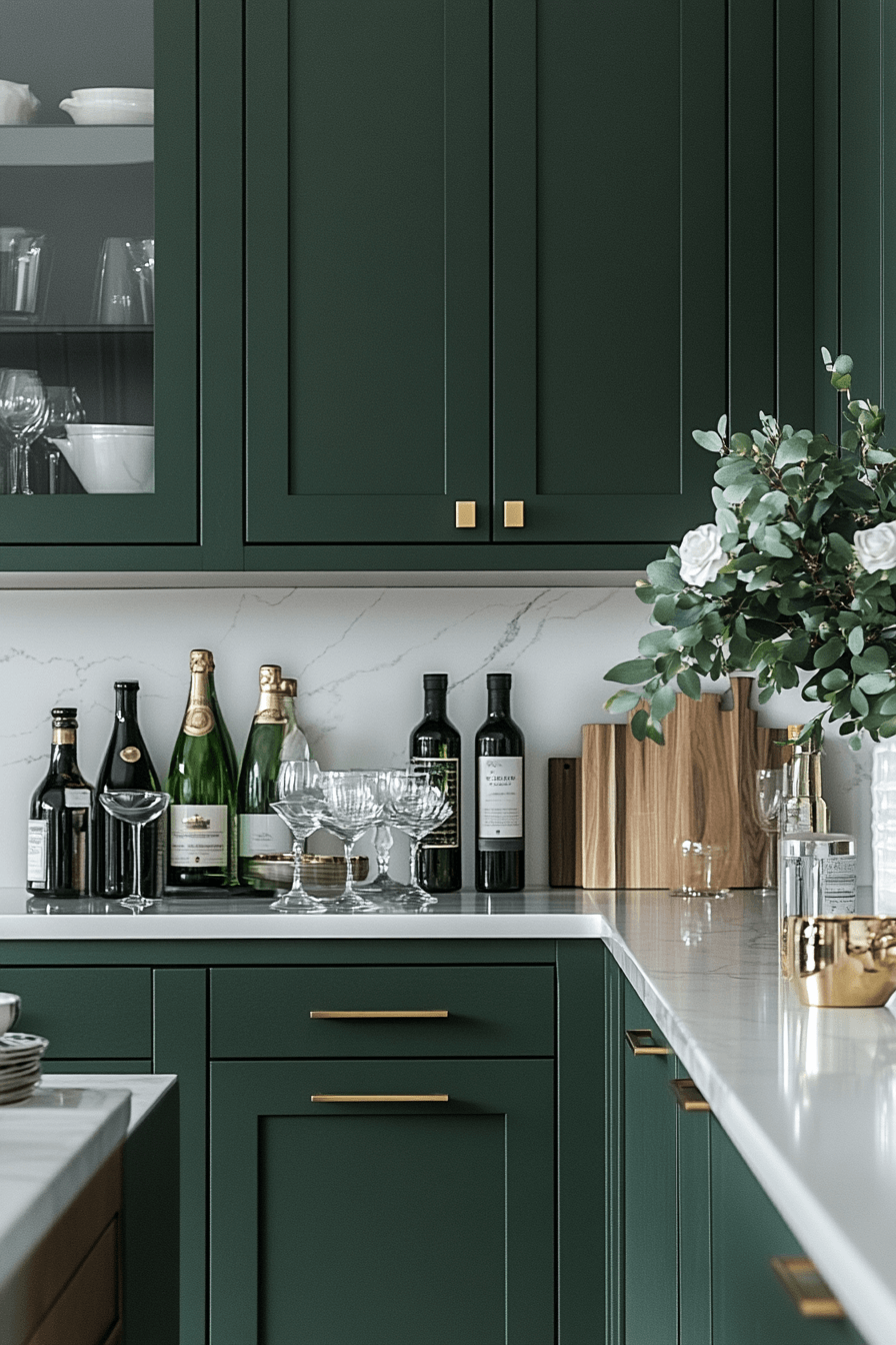 Olive Green Cabinets Kitchen