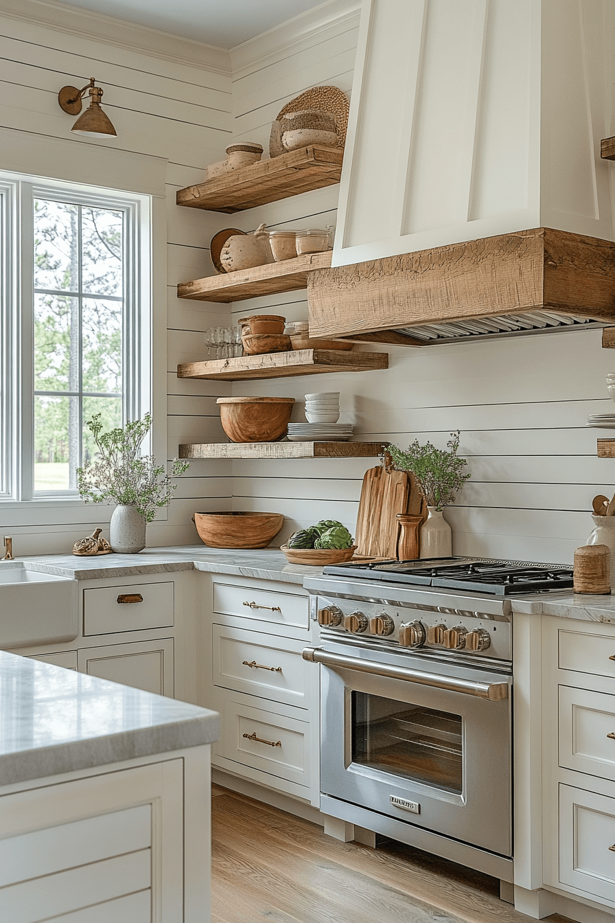 shiplap backsplash kitchen