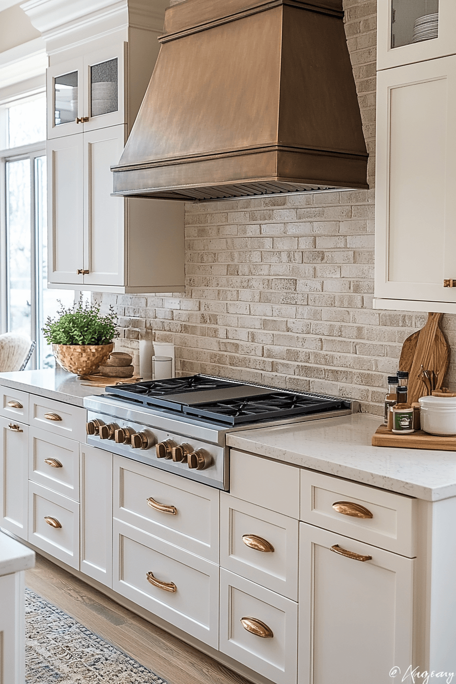 brick backsplash kitchen