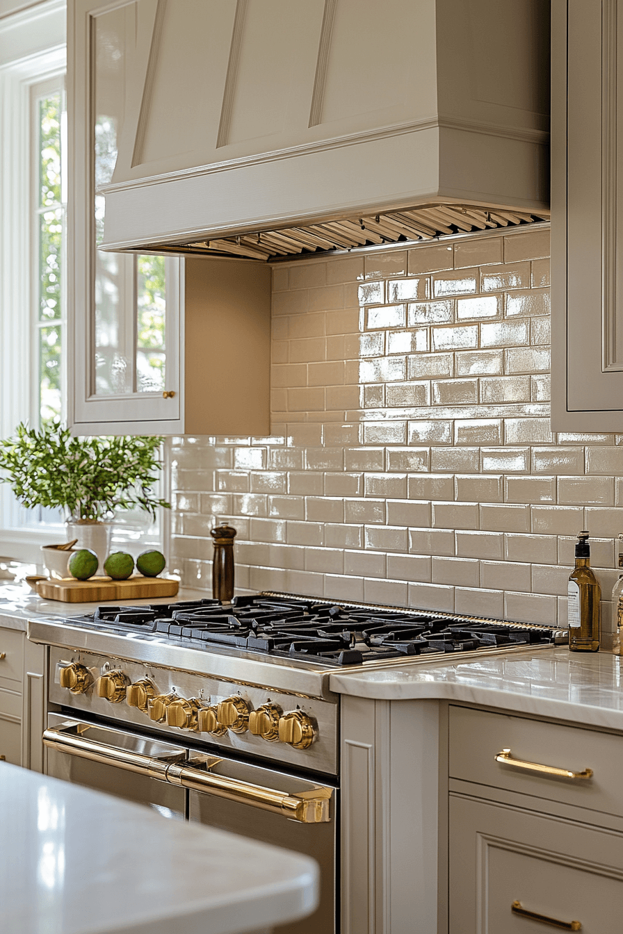 brick backsplash kitchen