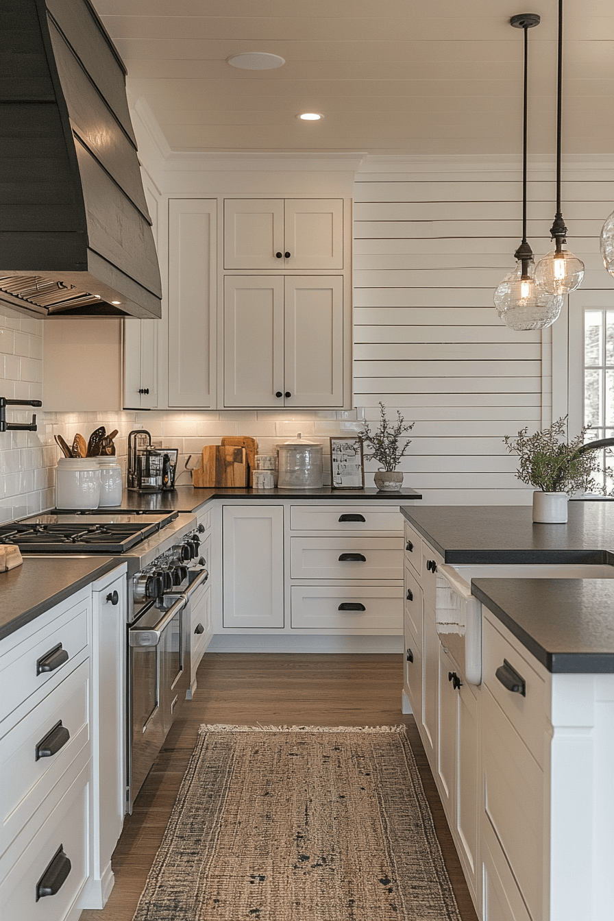 shiplap backsplash kitchen