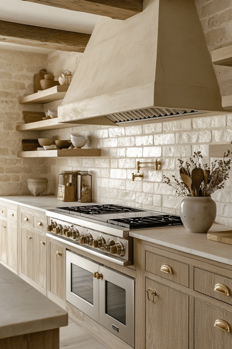 brick backsplash kitchen