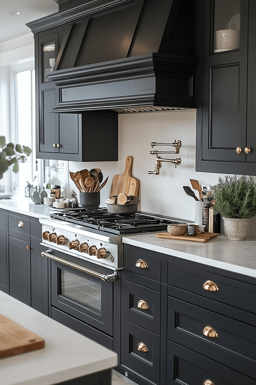 Olive Green Cabinets Kitchen