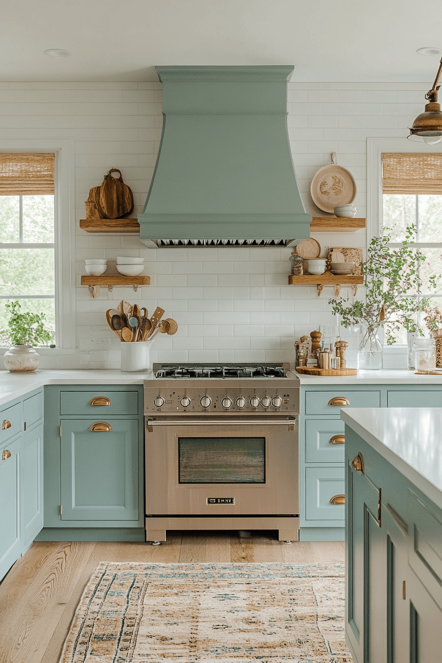 Olive Green Cabinets Kitchen