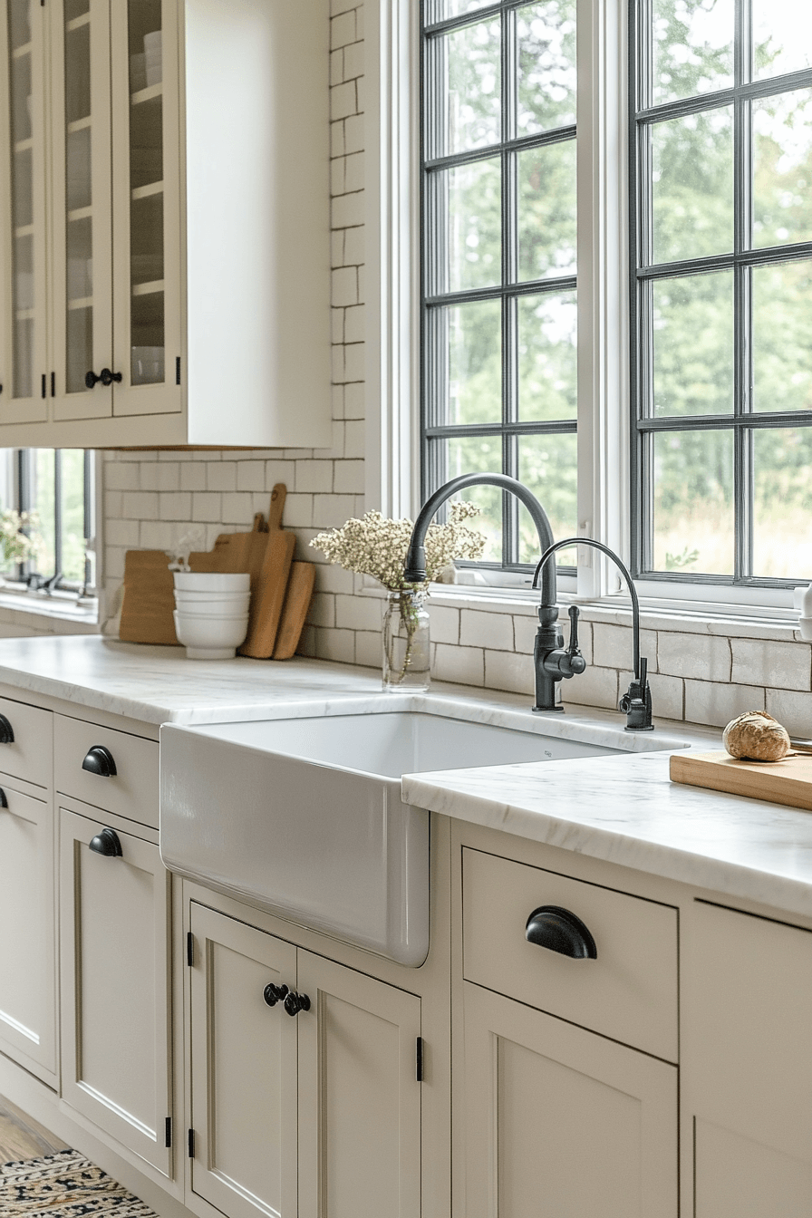 farmhouse kitchen backsplash