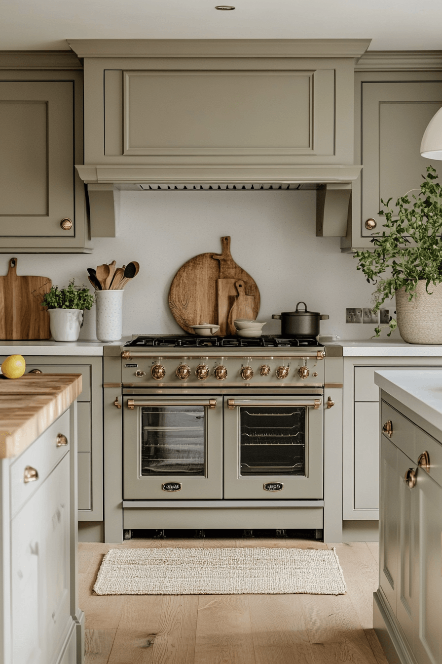 Olive Green Cabinets Kitchen