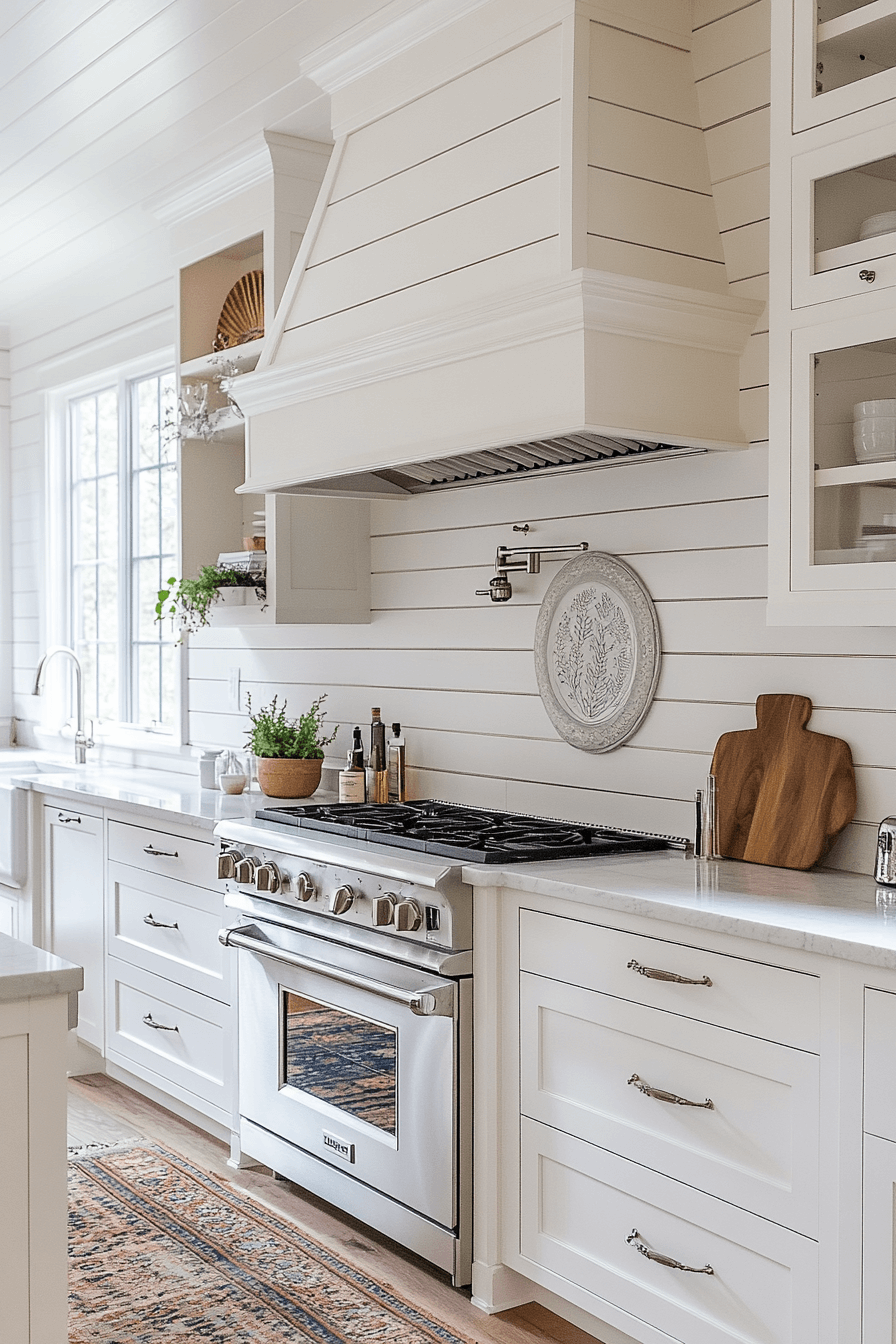 shiplap backsplash kitchen