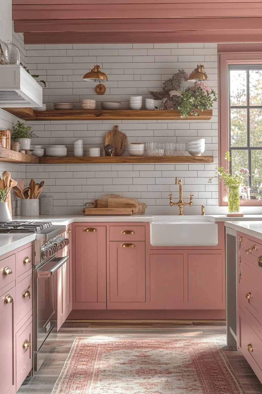 brick backsplash kitchen