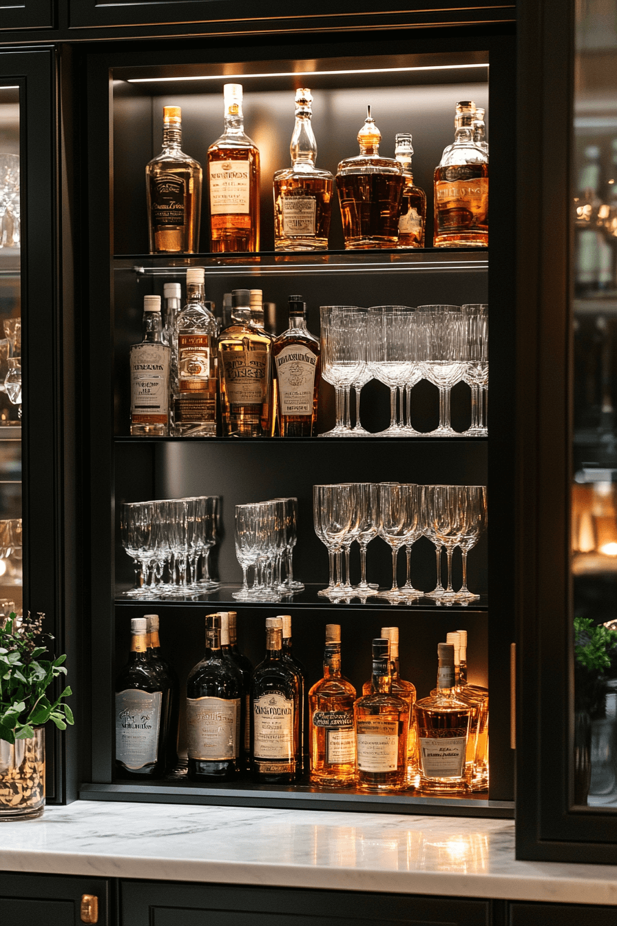 Sampling Mini Bar 29 Mini Bar Ideas Small Spaces That Make Entertaining Extra Fun - Learn ...