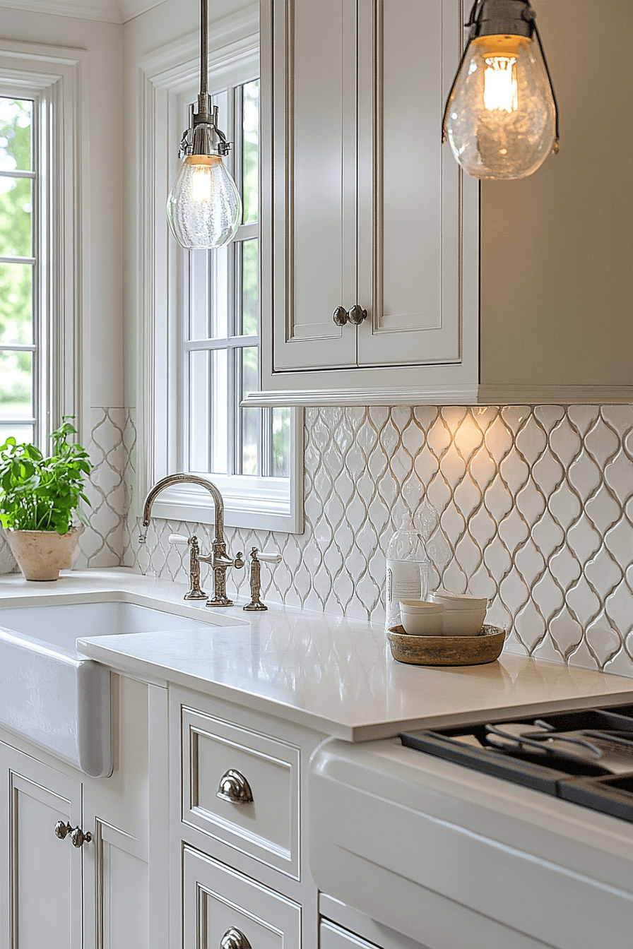 farmhouse kitchen backsplash