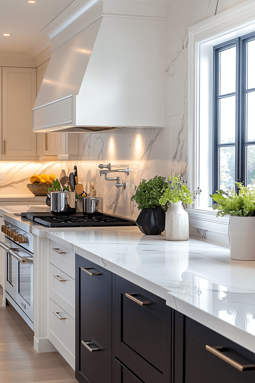 marble backsplash kitchen