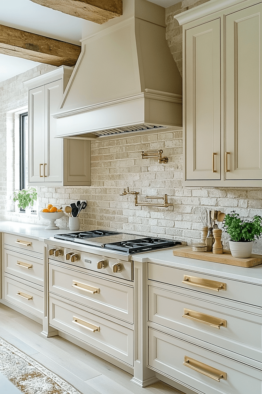 brick backsplash kitchen