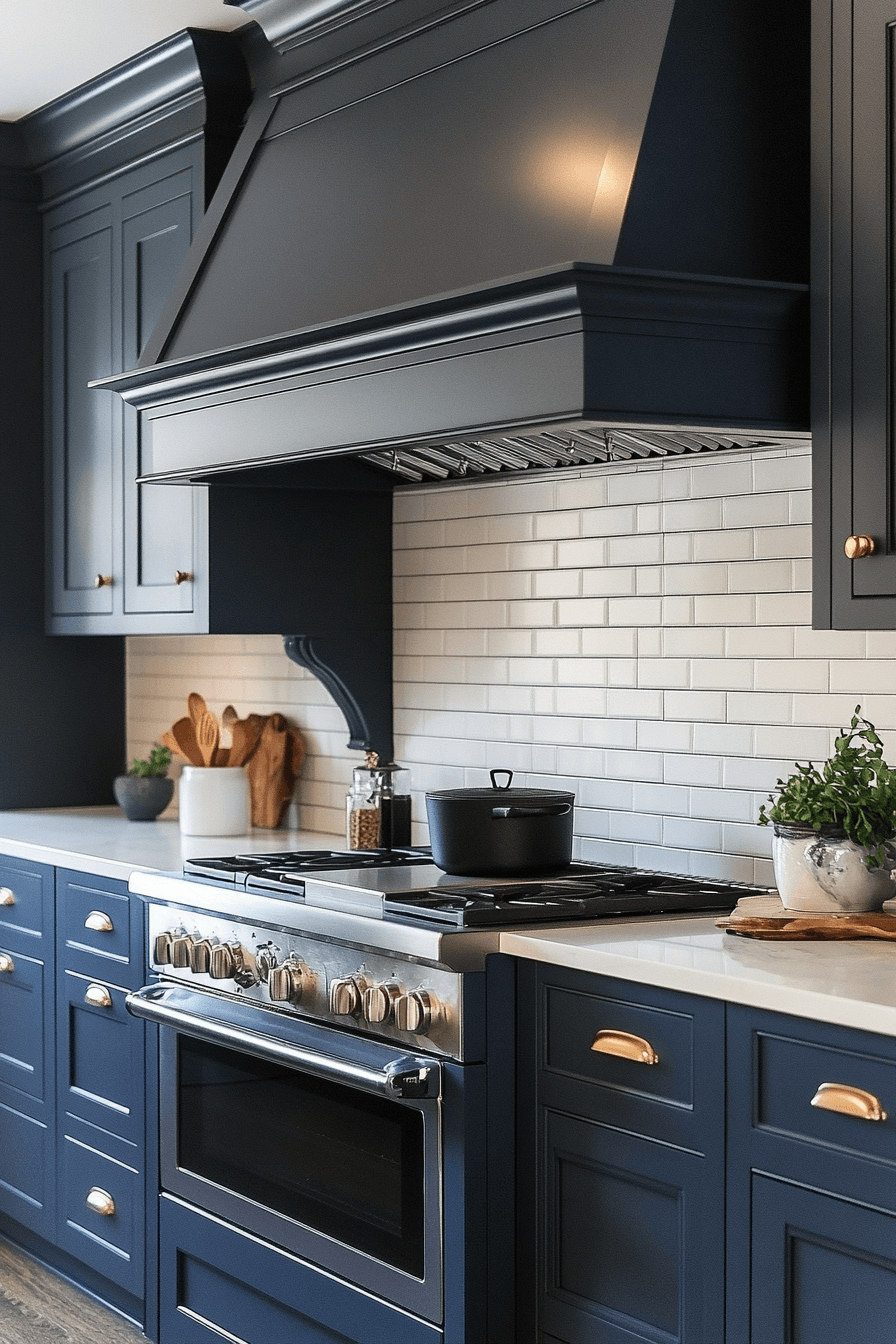 29 Dark Blue Kitchen Cabinets That Feel Modern And Sophisticated ...