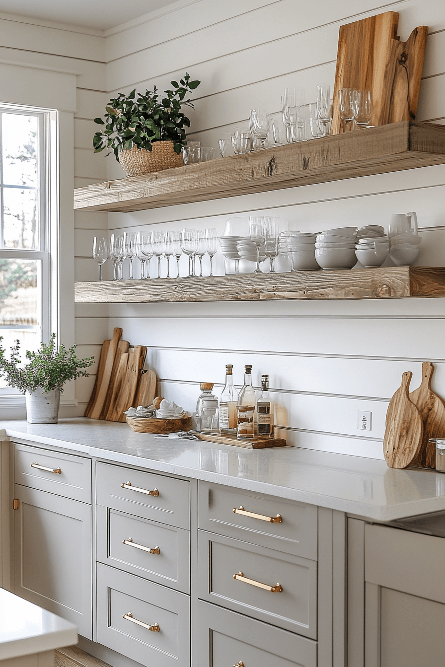 shiplap backsplash kitchen