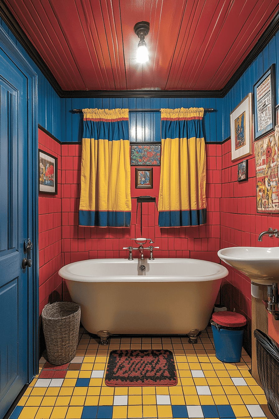 dopamine decor bathroom