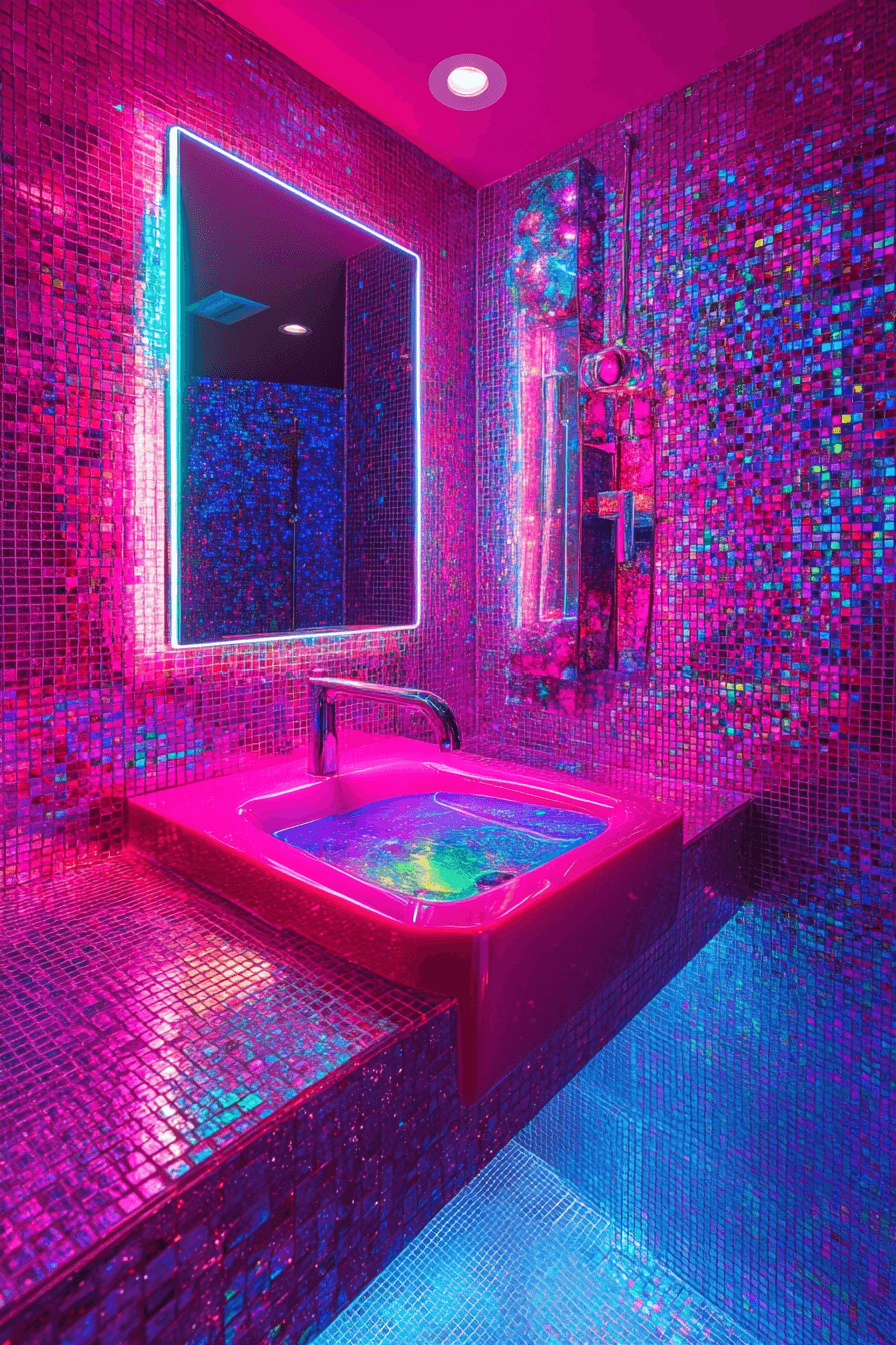 dopamine decor bathroom