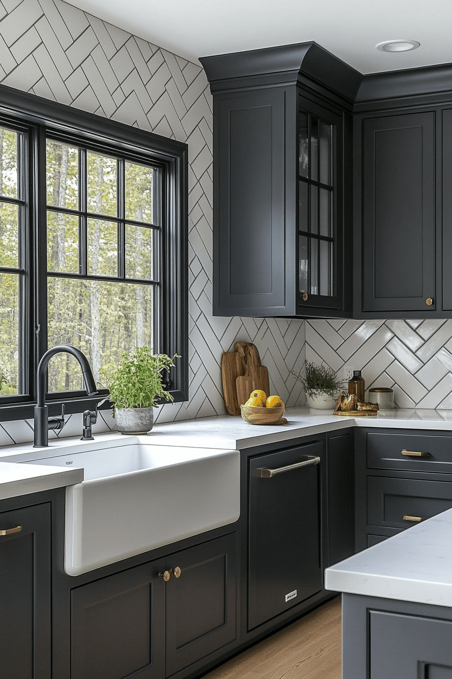 Olive Green Cabinets Kitchen