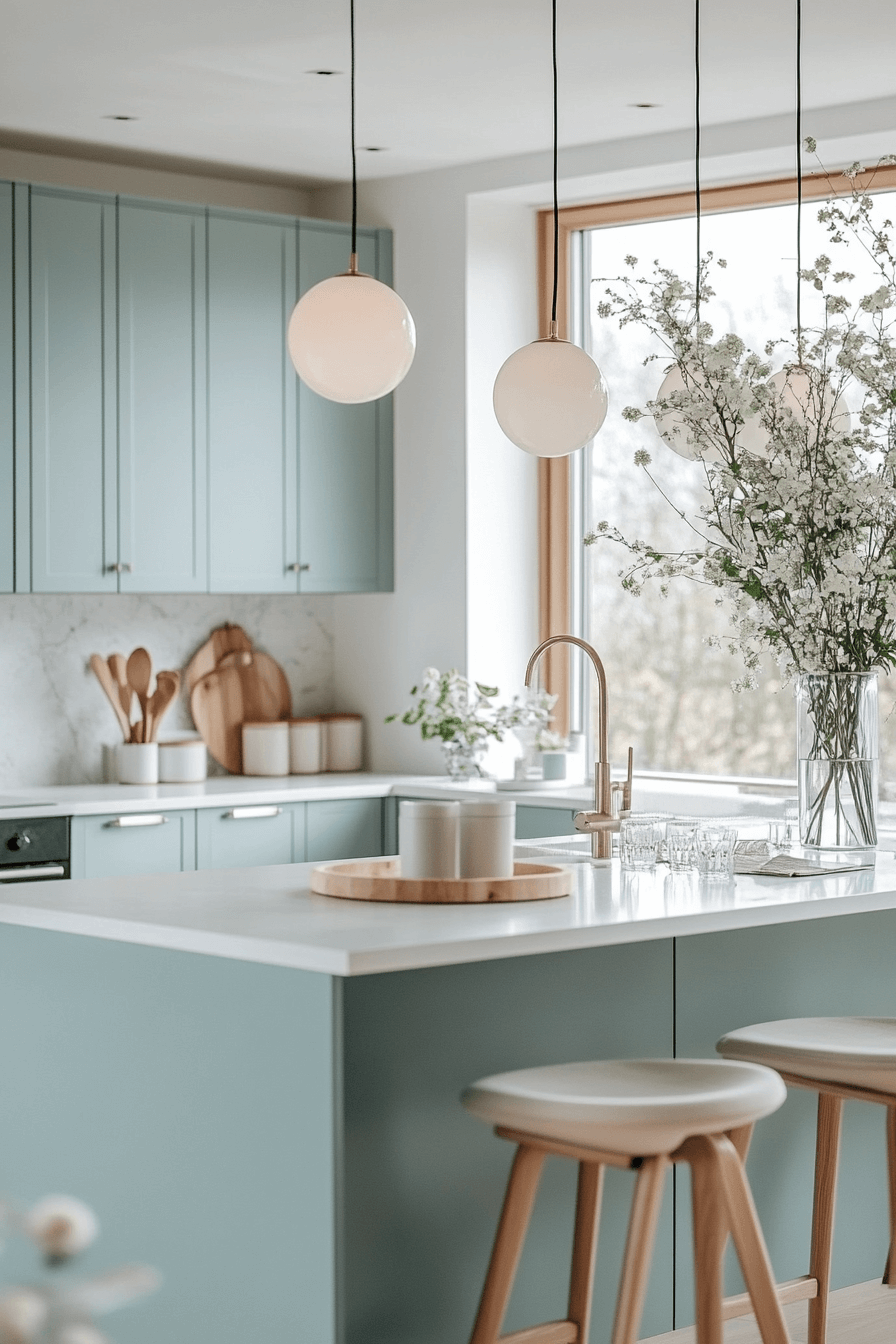 Olive Green Cabinets Kitchen