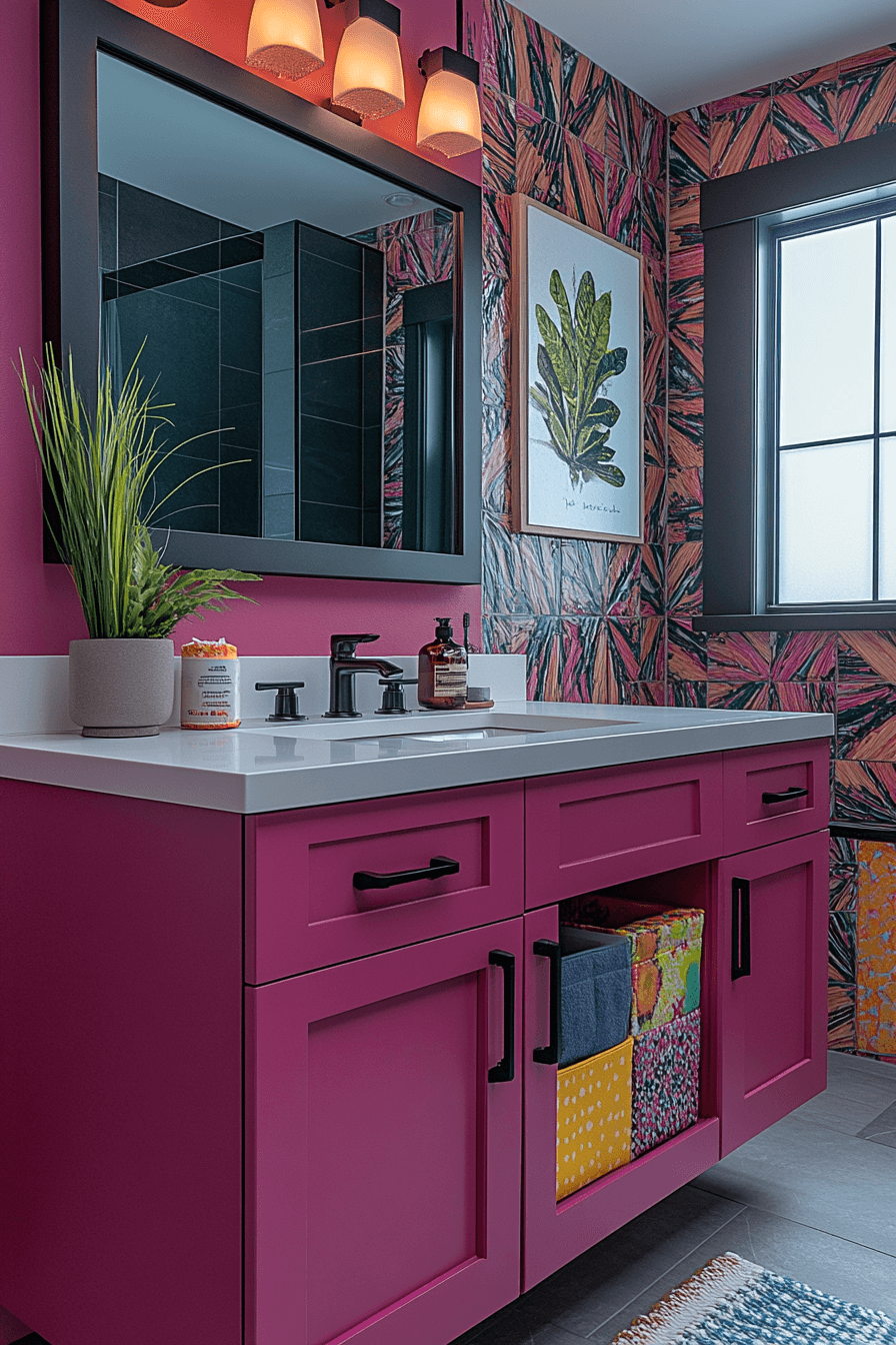 dopamine decor bathroom