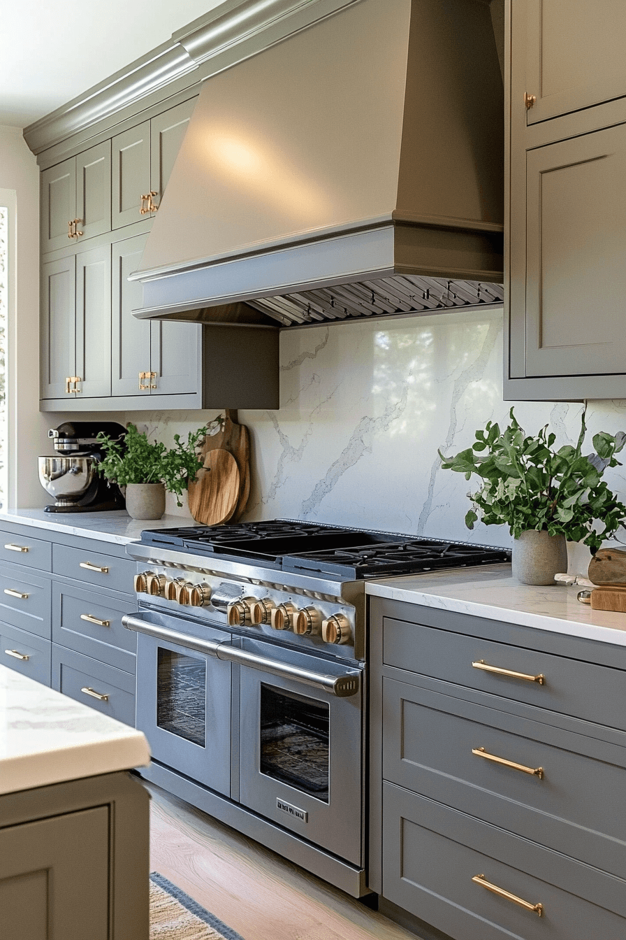 Olive Green Cabinets Kitchen