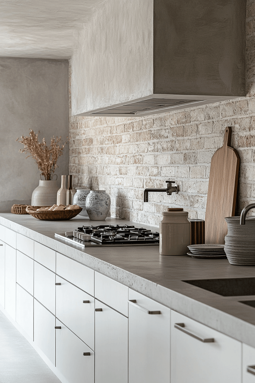 brick backsplash kitchen